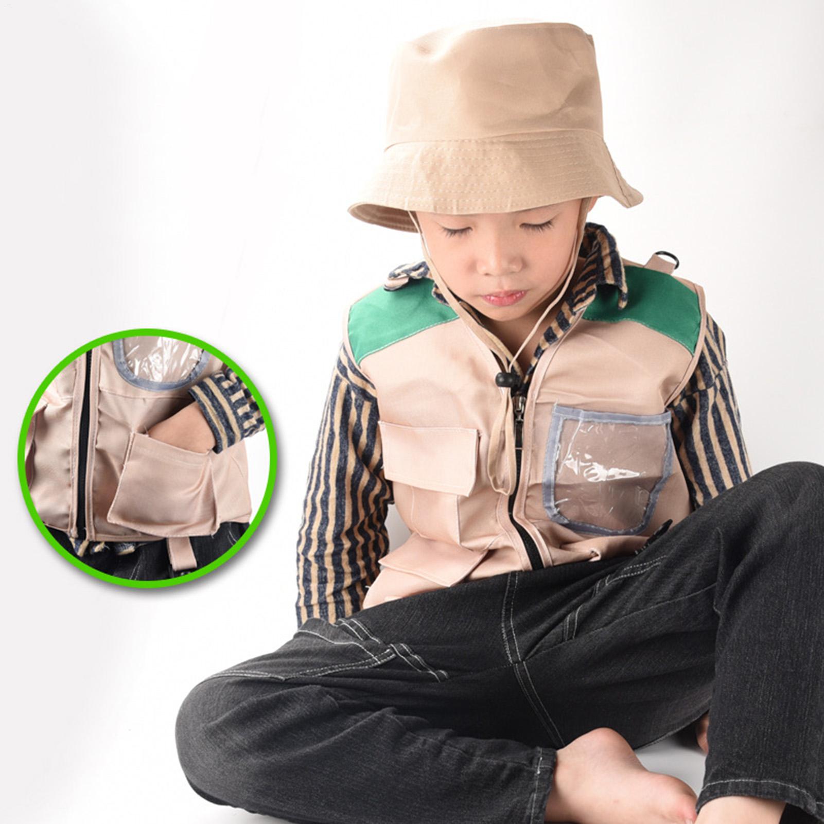 Outdoor Adventure Kit For Boys - Rompi dan Topi Penjelajah Anak-anak Perlengkapan
