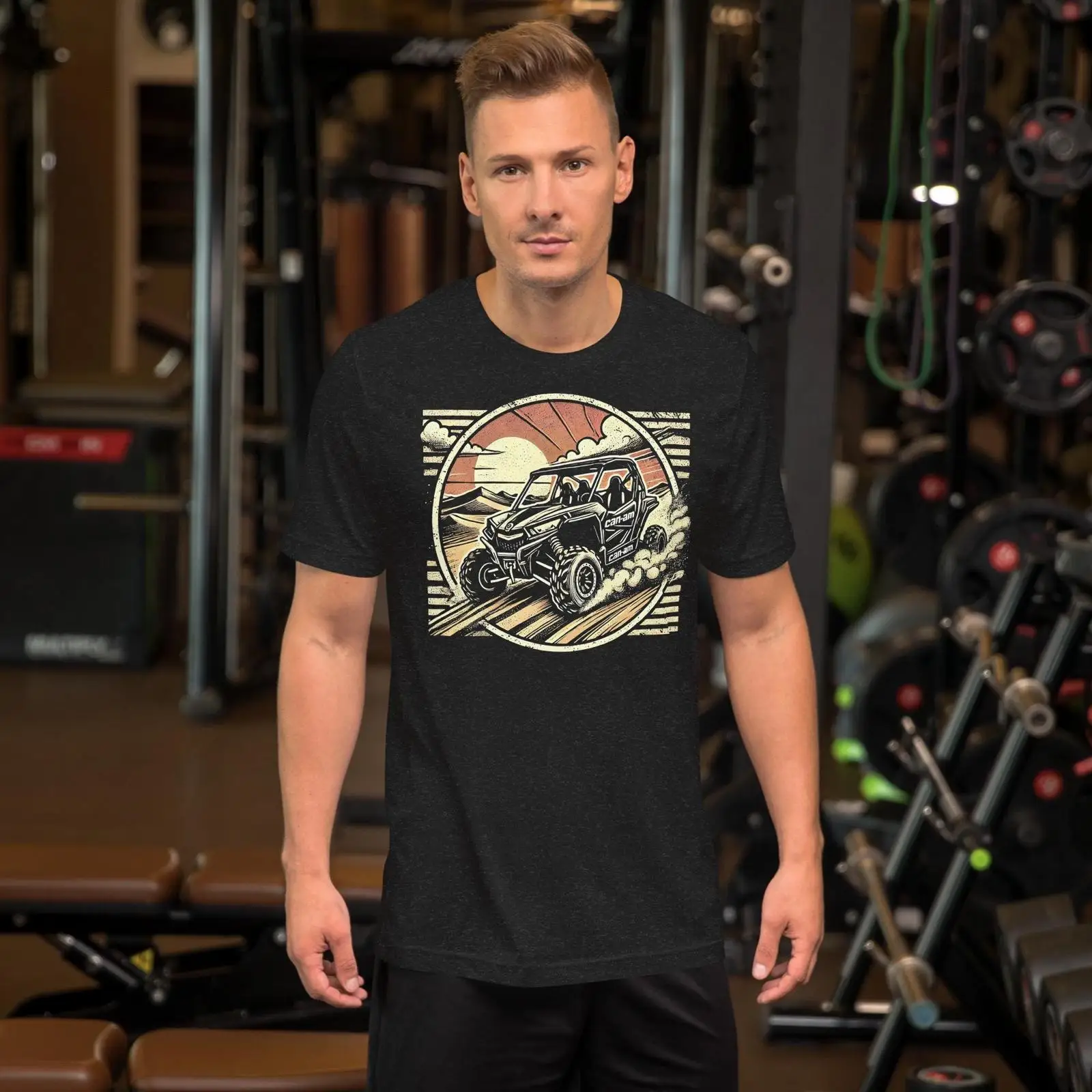 Outdoor Adventure Enthusiast - Kaos UTV Offroad bergaya retro dengan
