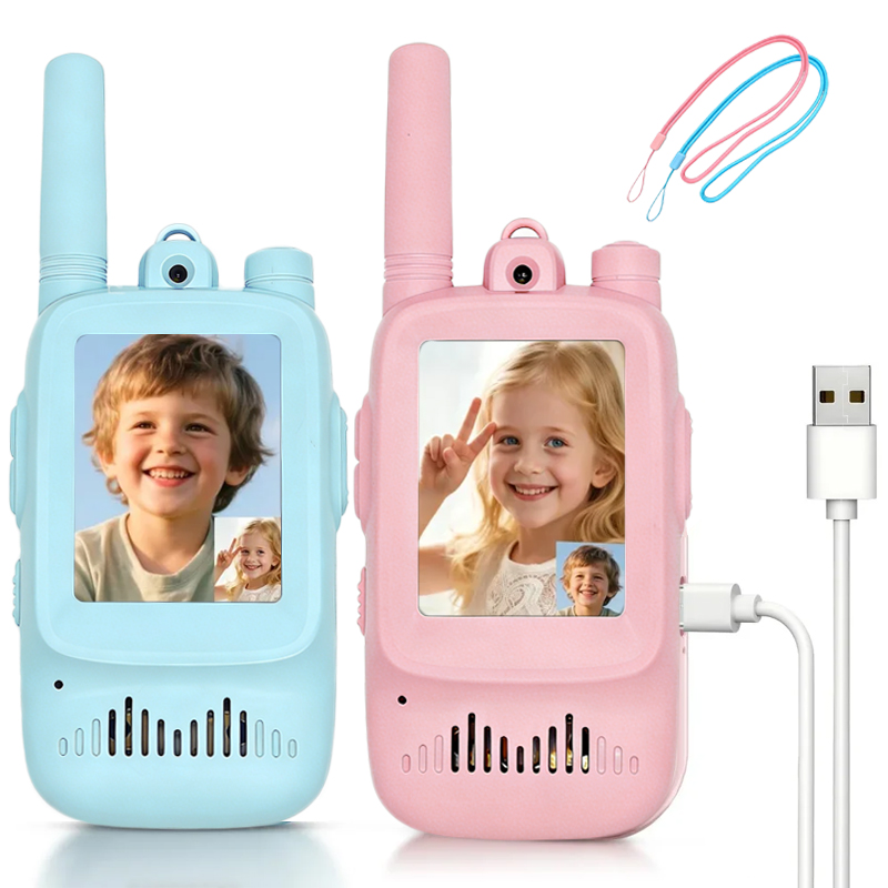 Outdoor Adventure Toys - 2pcs Walkie Talkie Video Anak yang