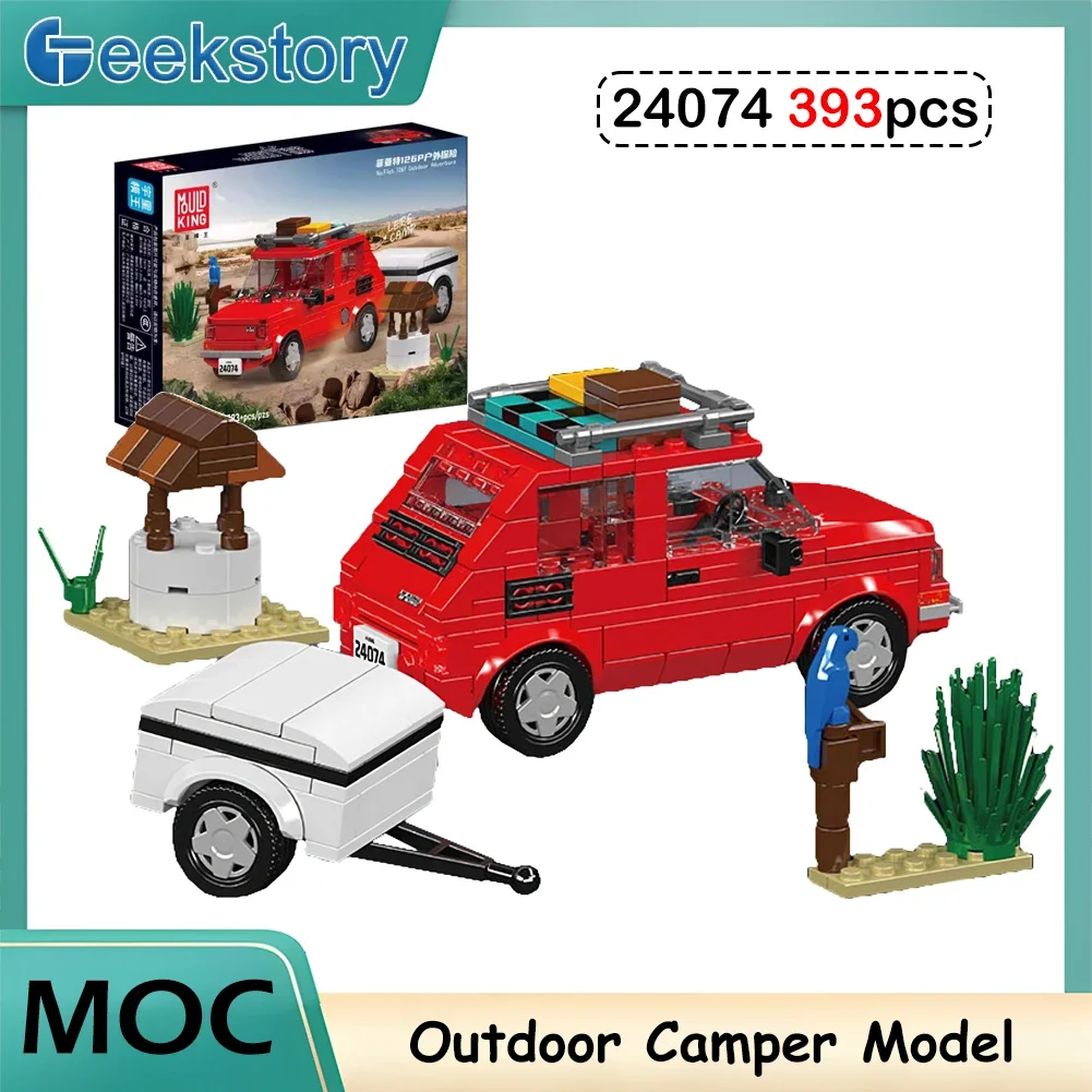 Outdoor Adventure Toys - 393 buah, Set Balok Bangunan Mobil