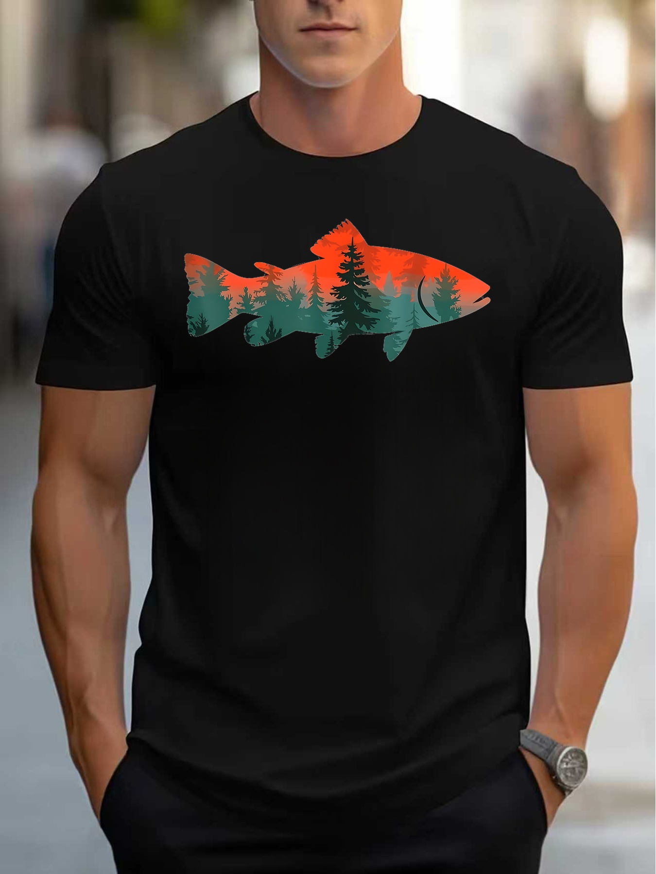 Kaos Pria Terinspirasi Alam de - Outdoor Adventure Enthusiast ulasan dan harga