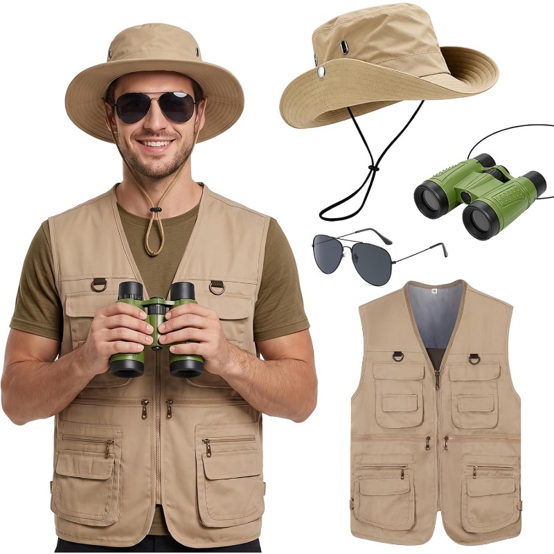 Set Kostum Safari Pria, Kostum - Zoo Outdoor Adventure Set ulasan dan harga