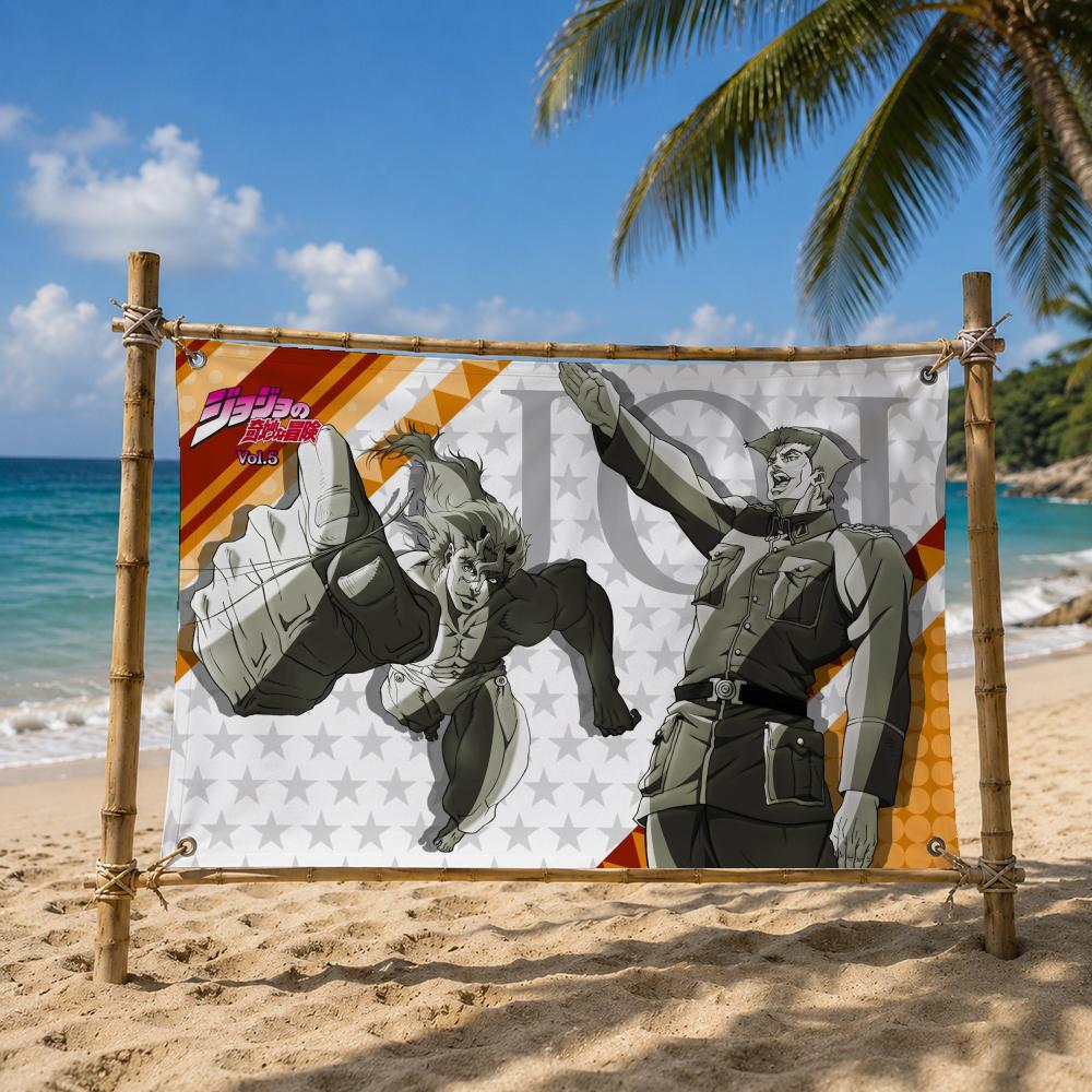 Bendera JoJo's Bizarre Adventu - Outdoor Adventure Background ulasan dan harga