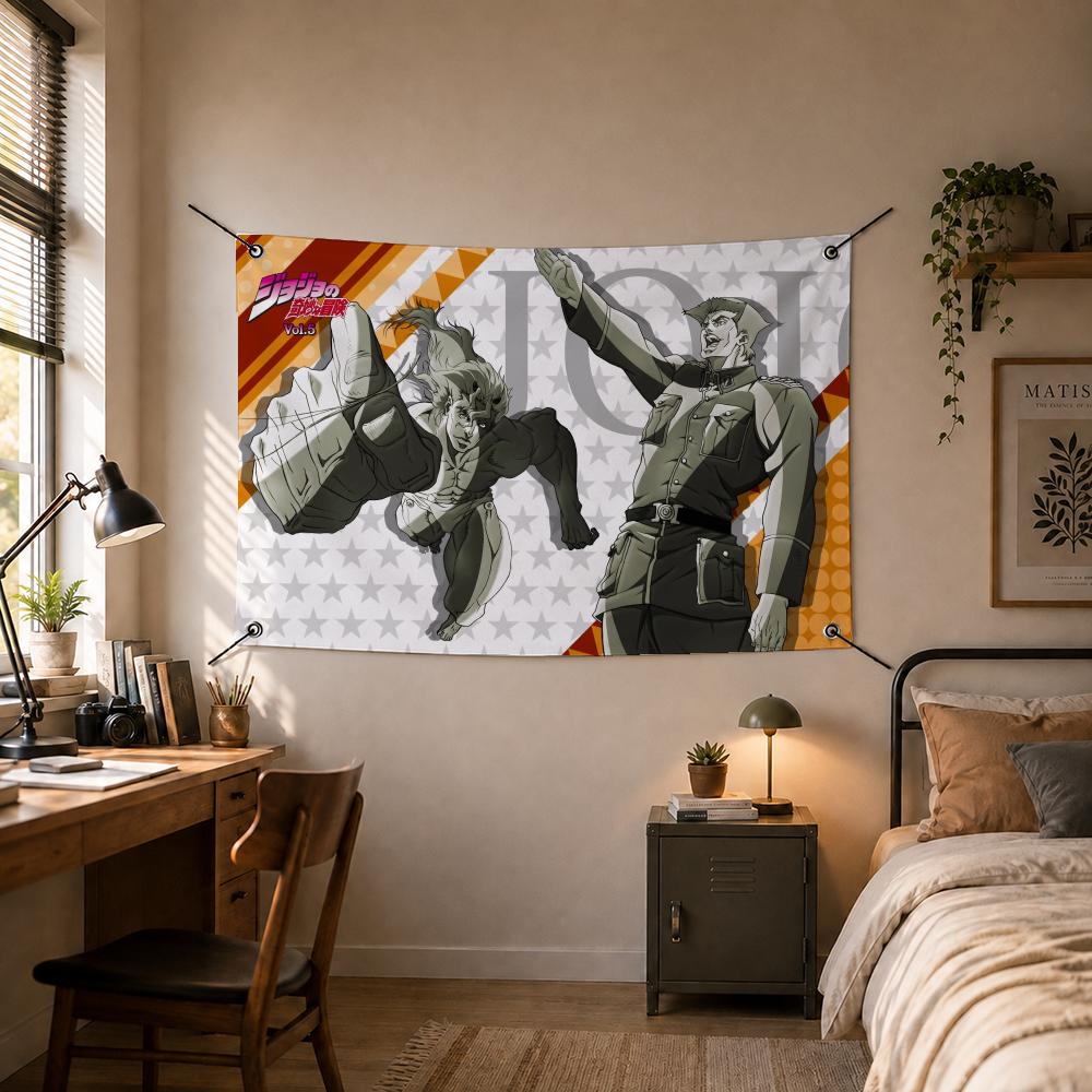 Bendera JoJo's Bizarre Adventu - Outdoor Adventure Background ulasan dan harga